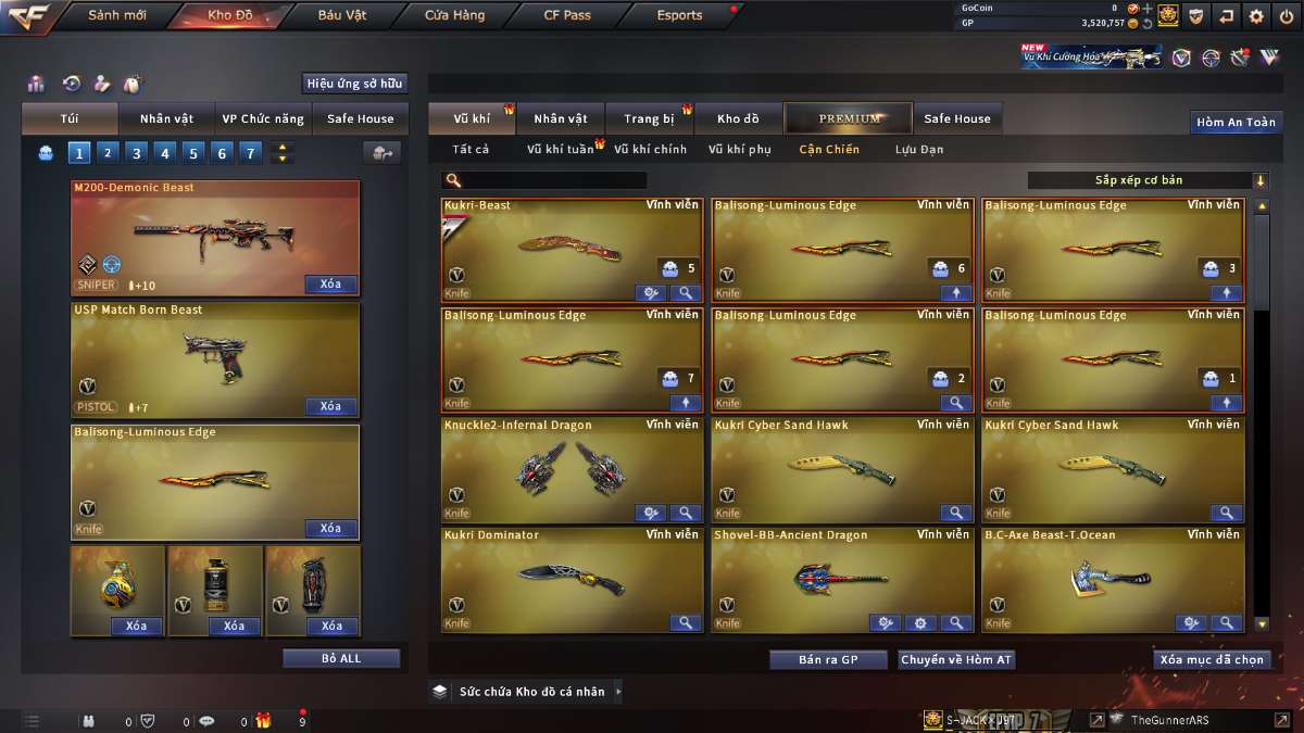 shop acc cf uy tin gia re